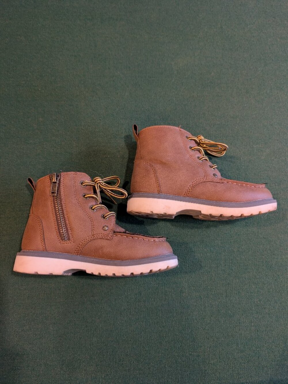 EUC Perry Ellis Brown Boy's Zip-up Boots Toddler Size 10 💙
